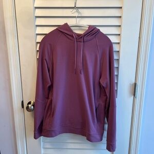 men’s dark purple-pink “vintage plum” LULULEMON city sweat hoodie [M]